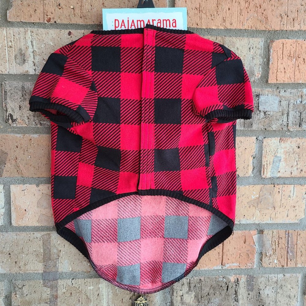 PAJAMARAMA Buffalo Notch Pet Family One Piece Dog PJ Size L - Picture 2 of 9